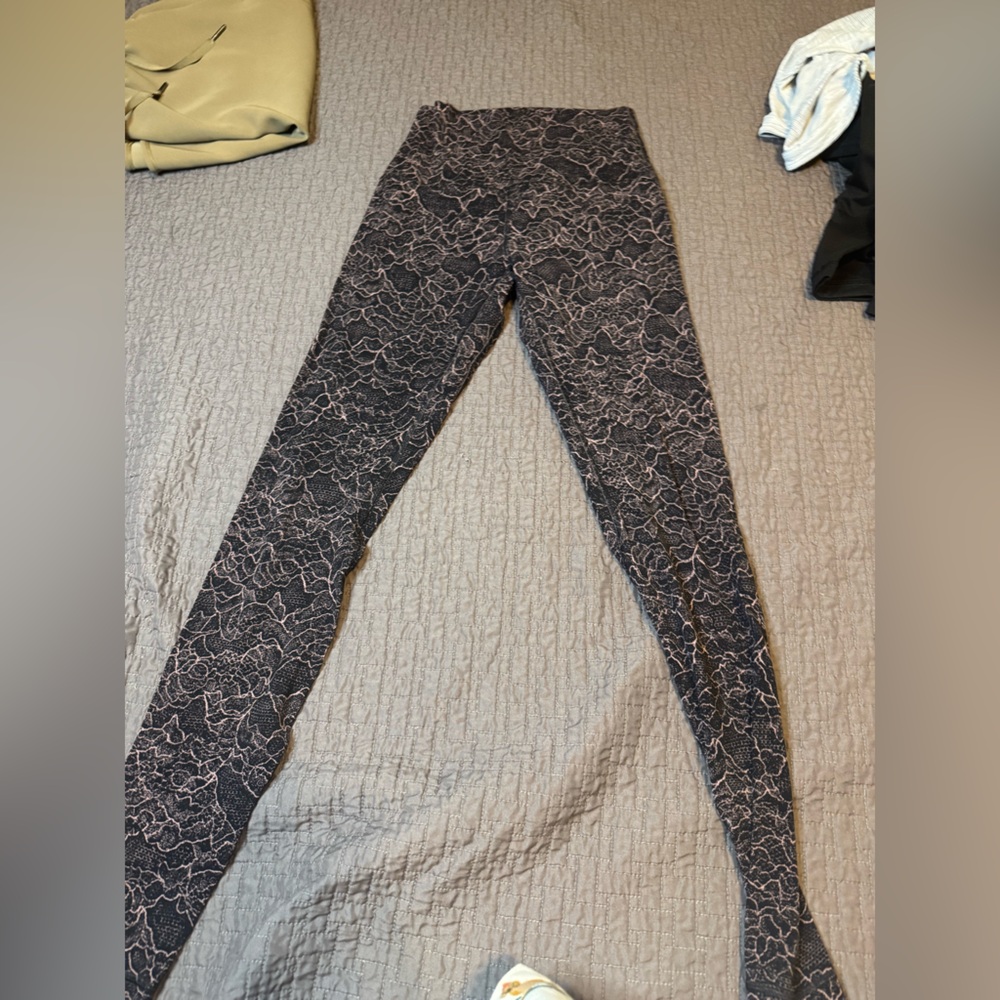 Lululemon Athletica Black and Pink Leggings